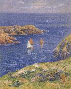 Henry Moret Ouessant,Clam Seas Sweden oil painting artist